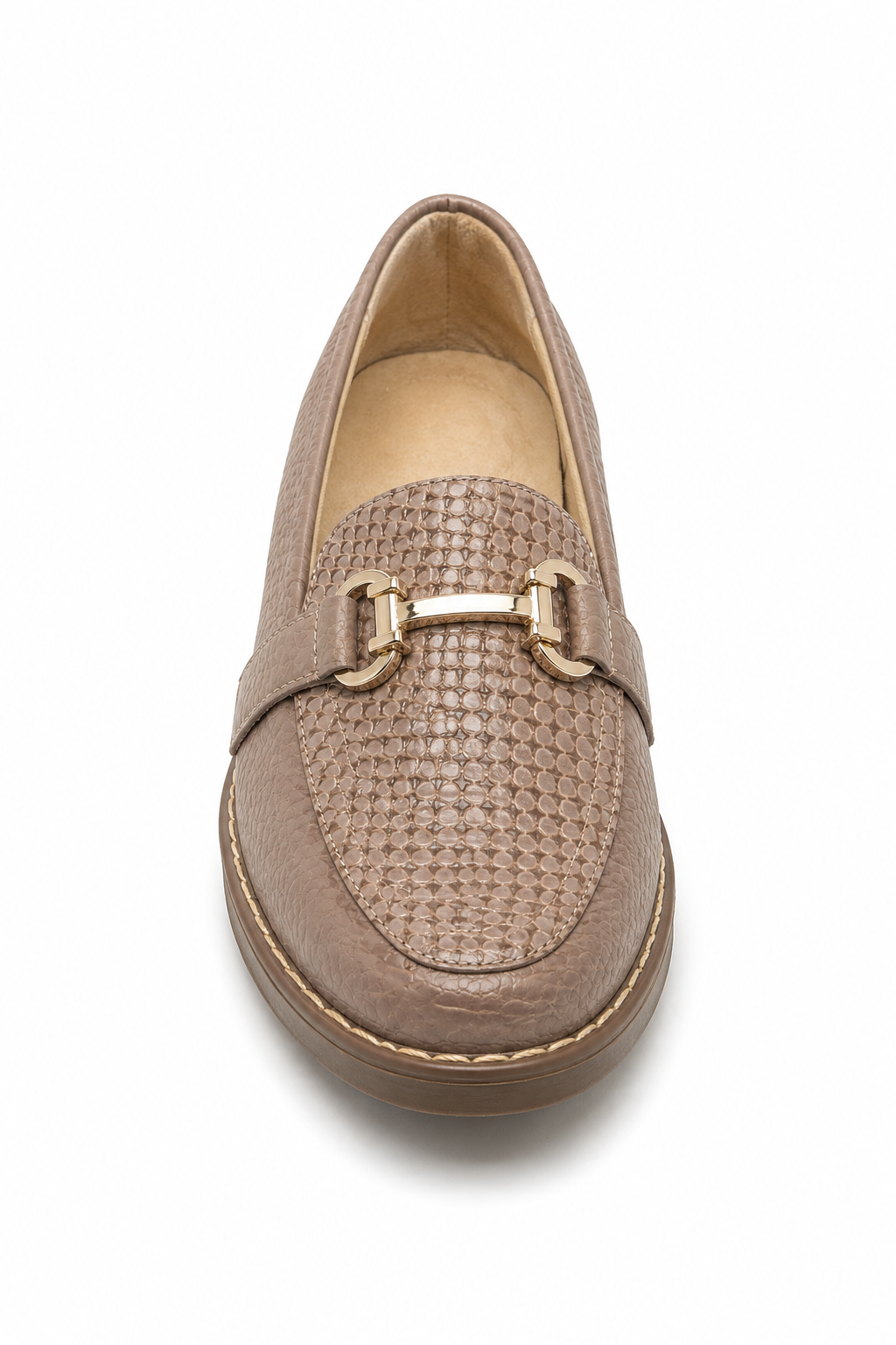 Mocasín Clásico con Textura Tipo Reptil para Mujer