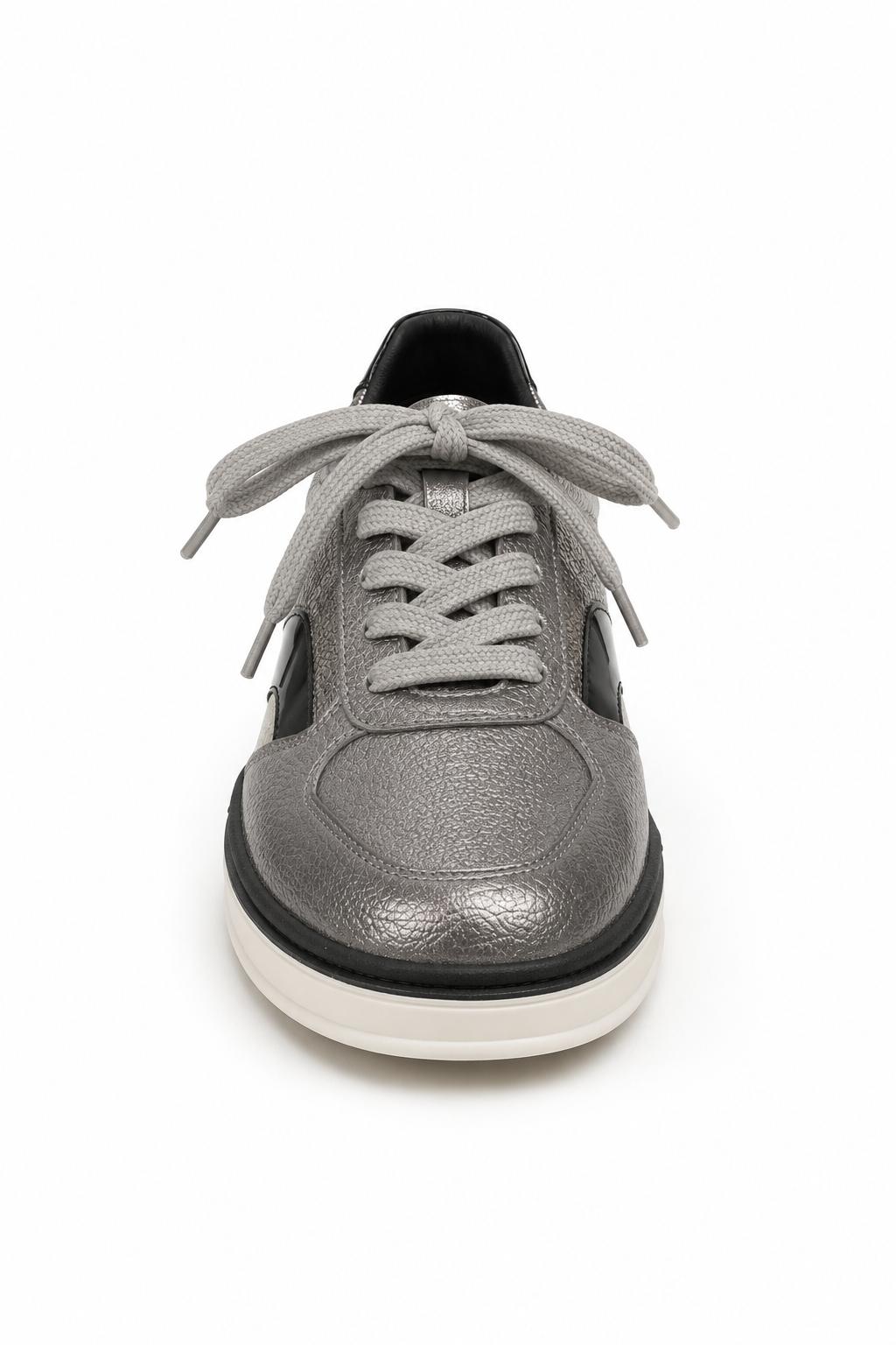 TENNIS EN GRIS METALIZADO