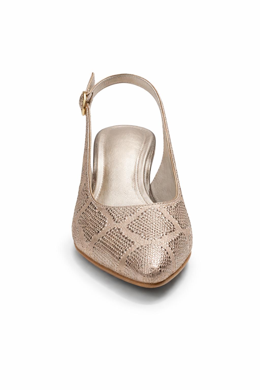Zapato Slingback Elegance dorado