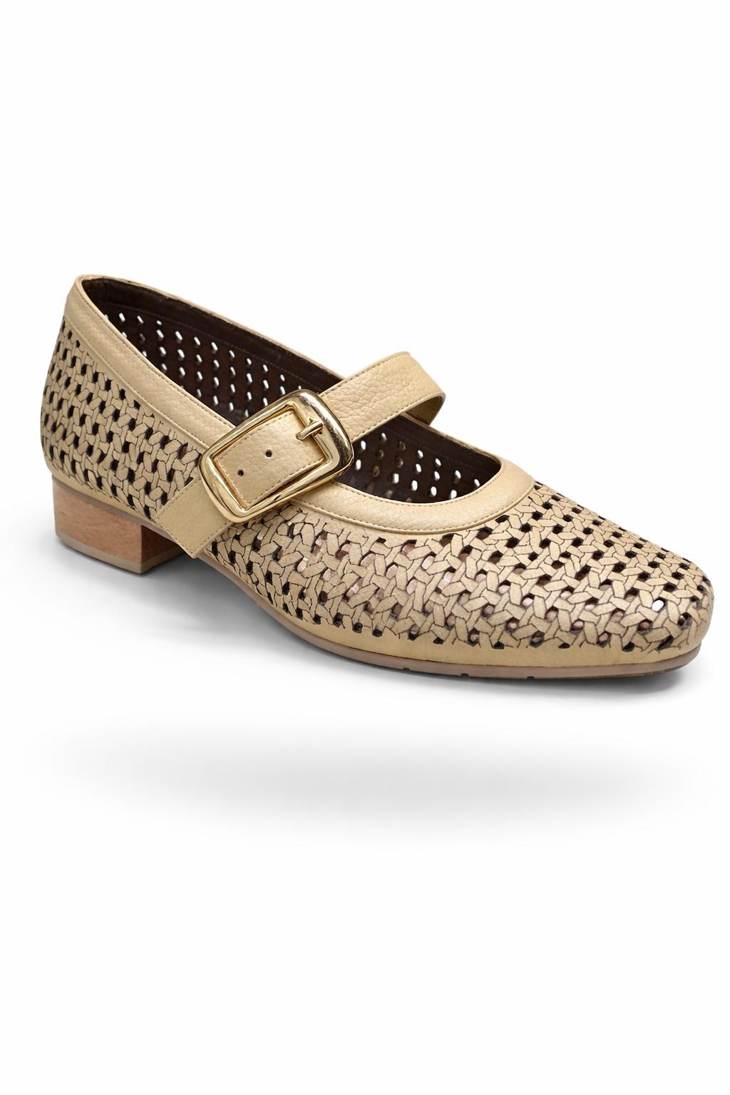 Zapato Mary Jane Natural Weave