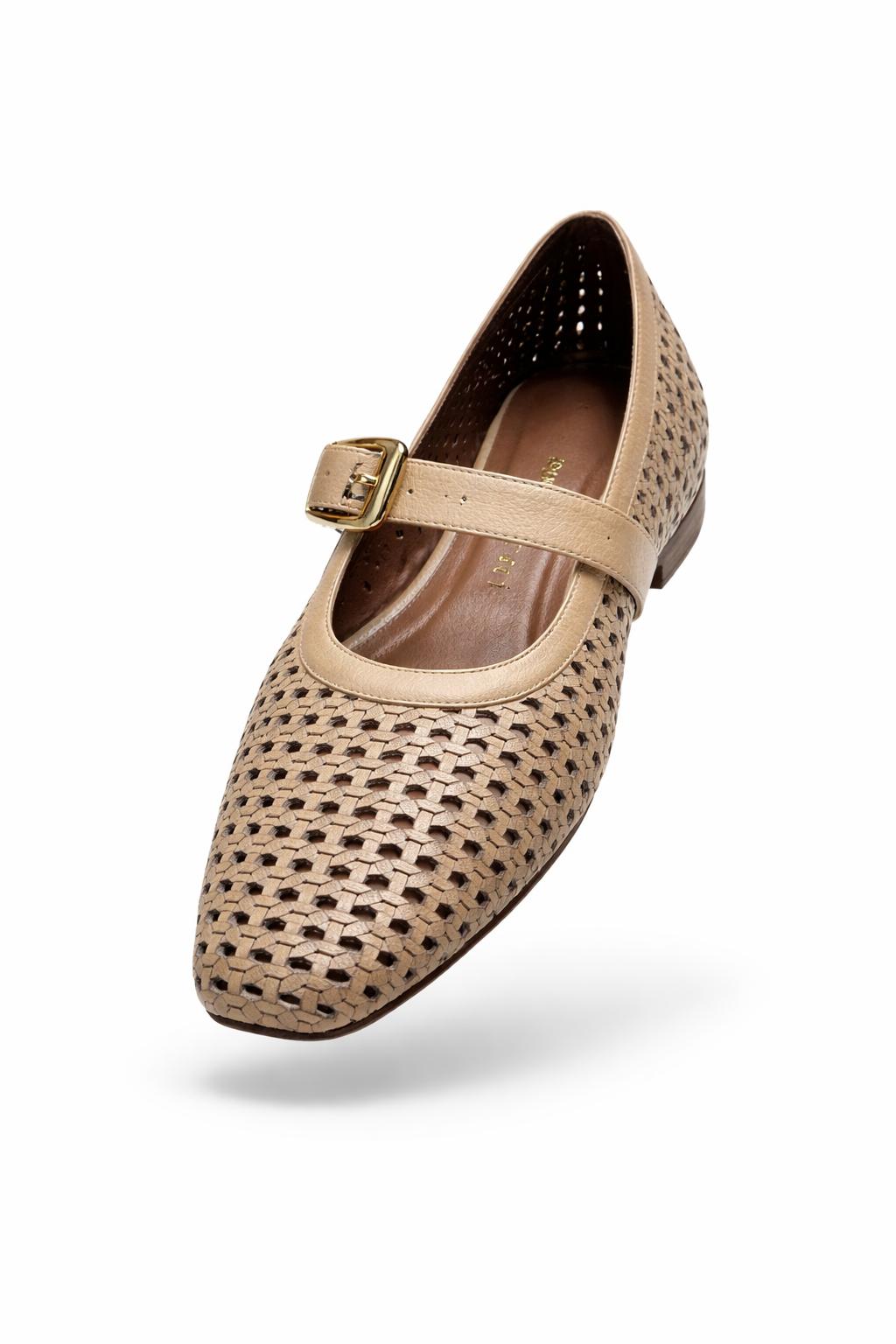 Zapato Mary Jane Natural Weave