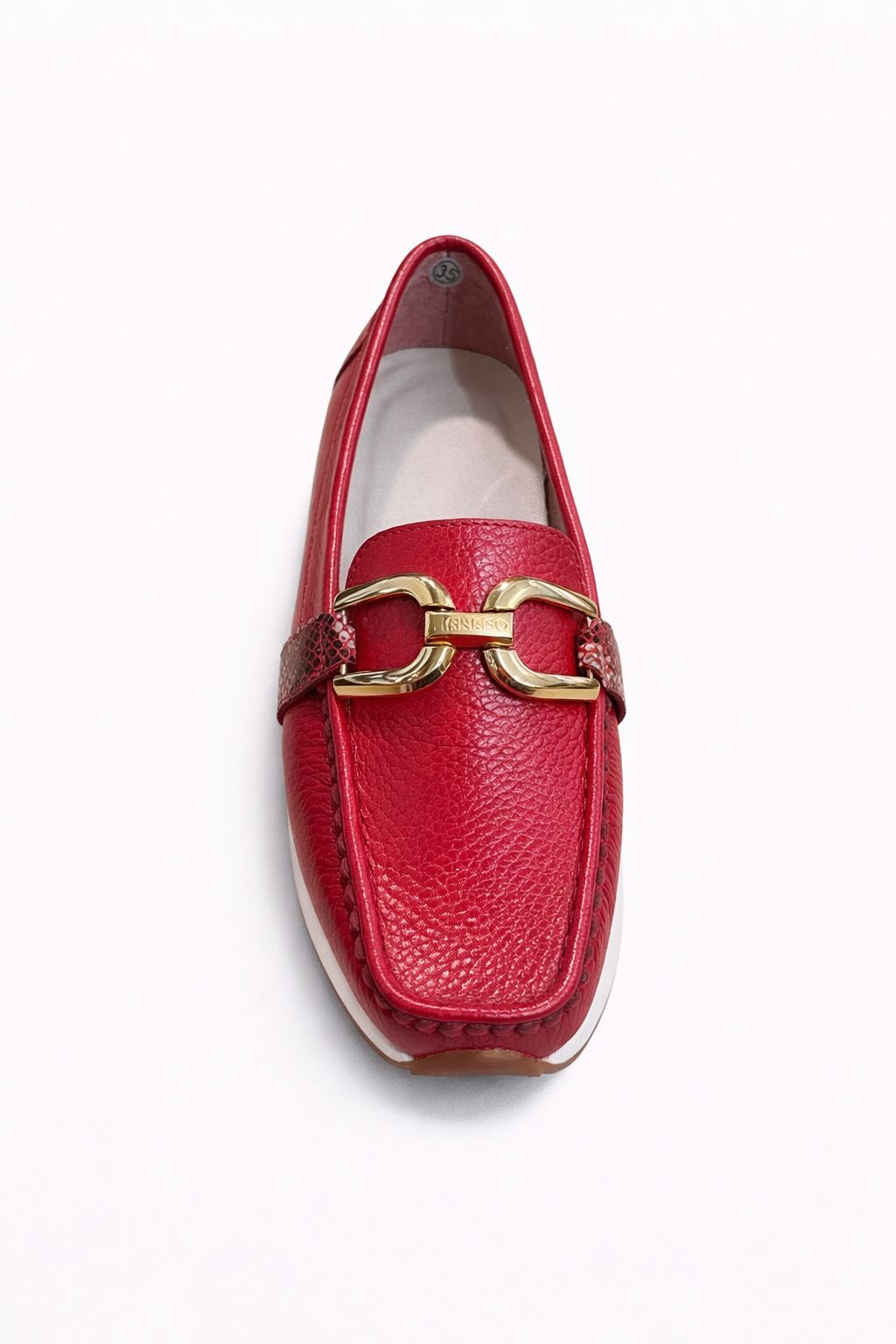 Mocasín casual rojo