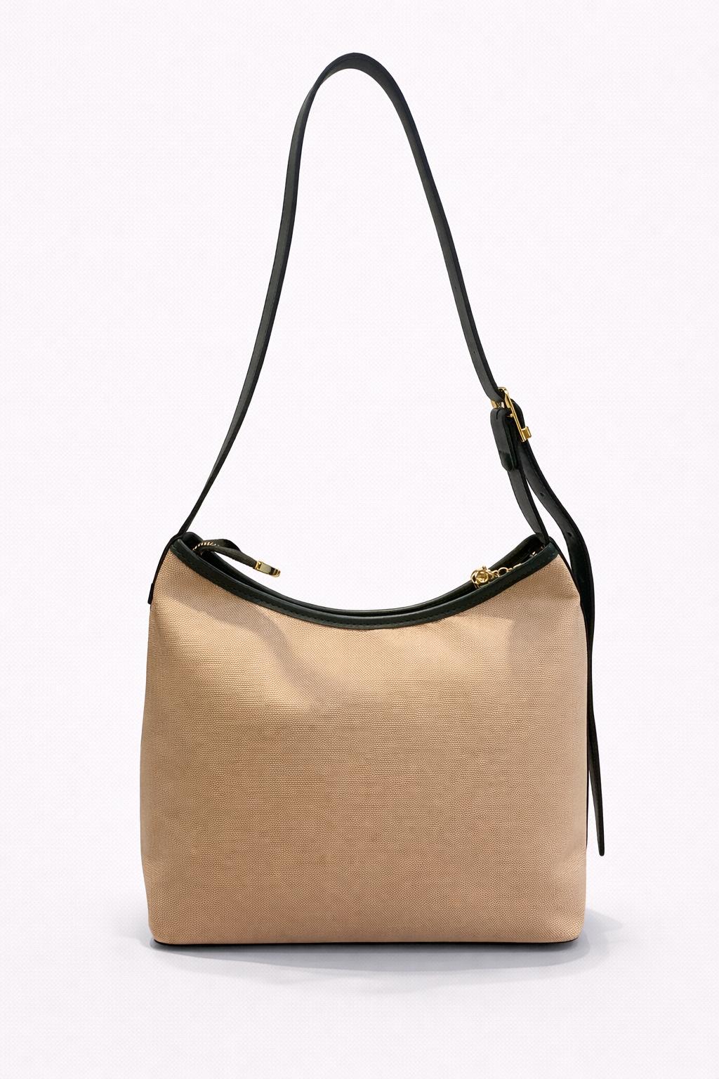 Bolso beige con diseño ilustrado “Cream Bear”