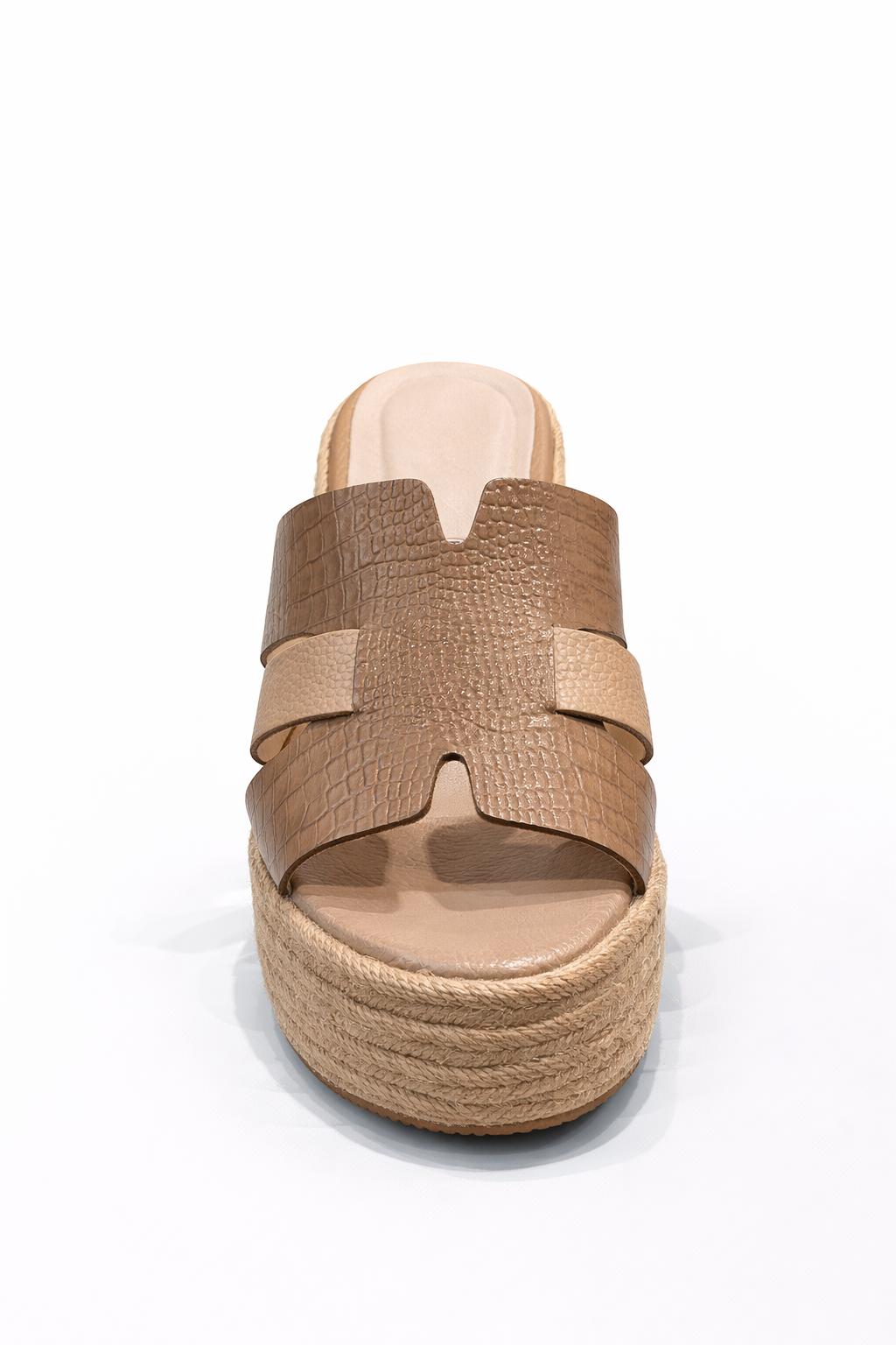 SANDALIA NUDE X CAMEL