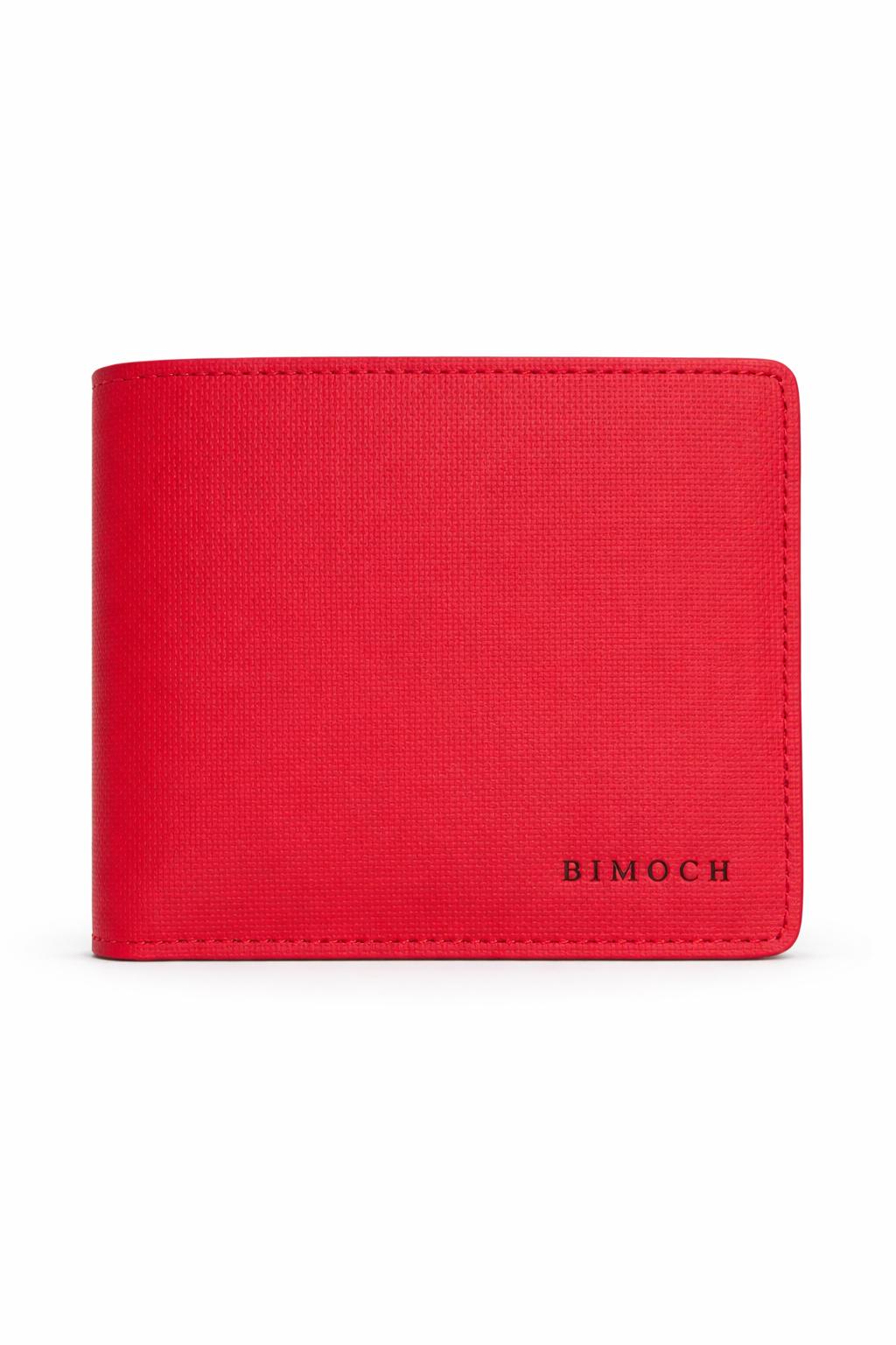 Billetera de caballero en cuero rojo