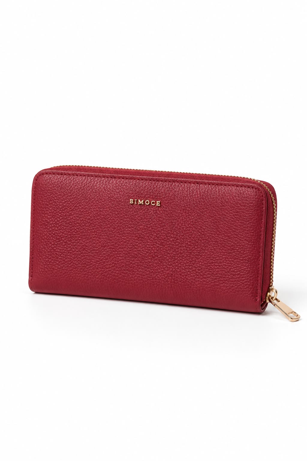 Billetera mujer color rojo con cierre