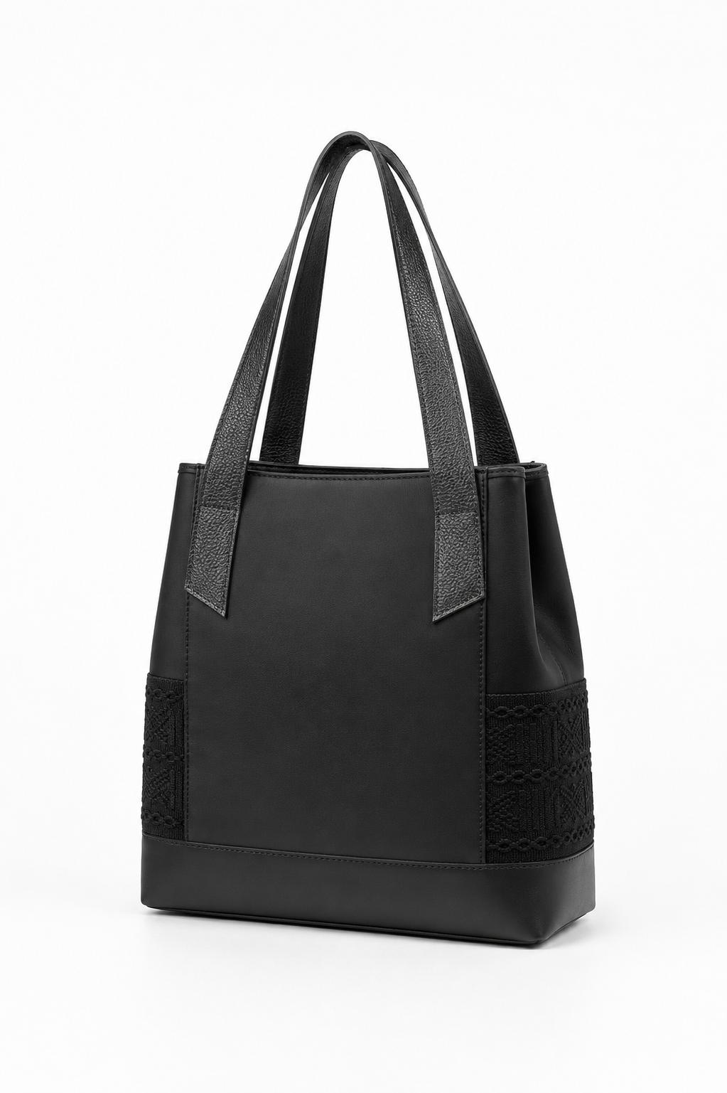 bolso negro para mujer azas largas