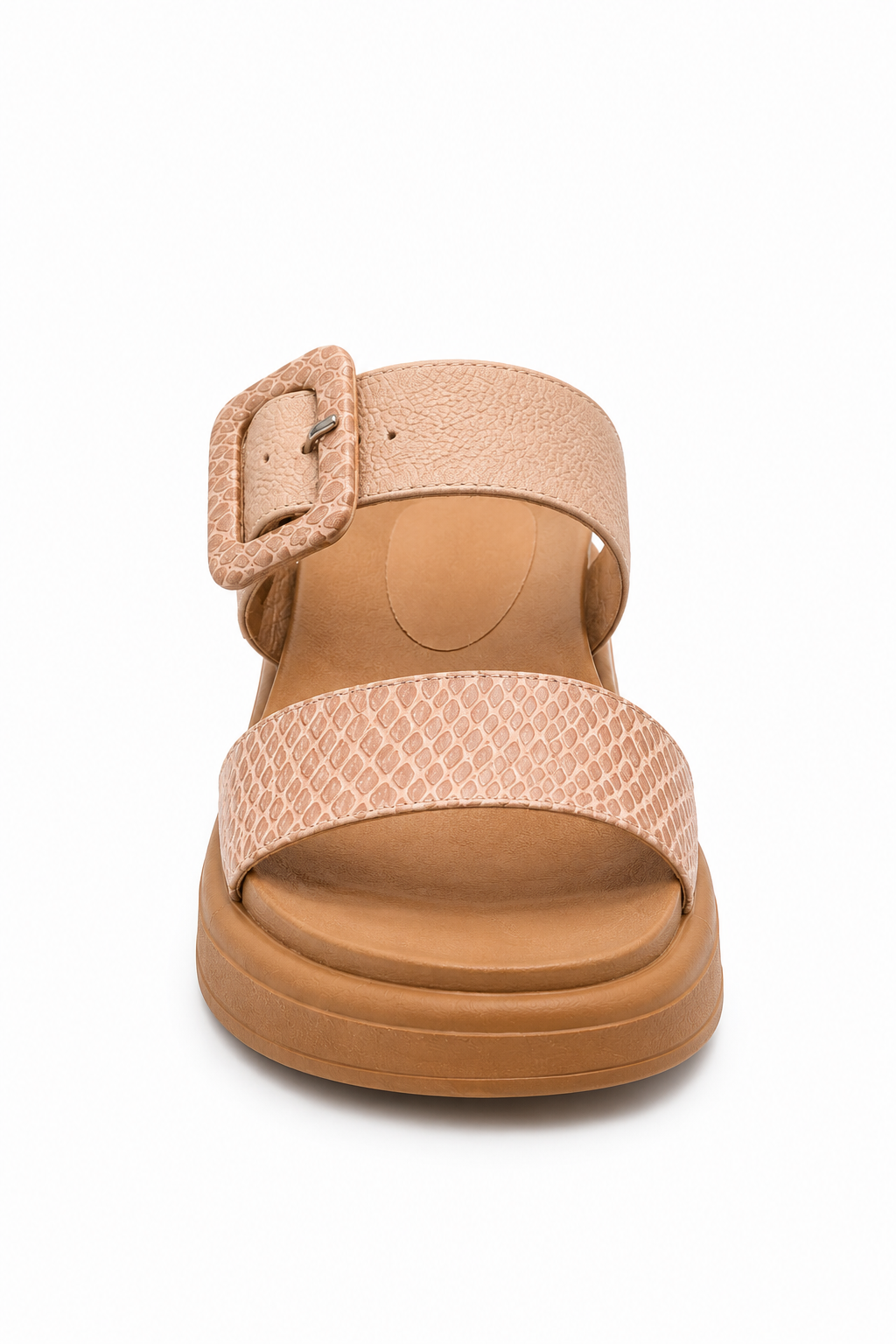 SANDALIA EN CUERO COLOR CAMEL