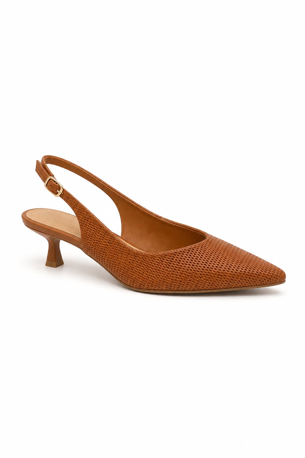 Zapato stiletto Camel