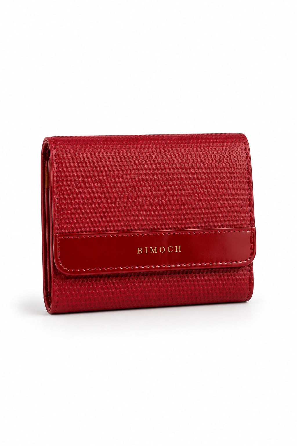 Billetera Mujer Roja con Monedero y Broche