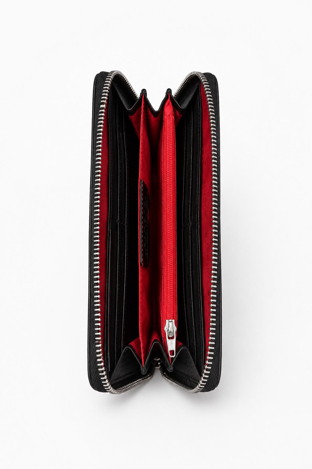 Billetera Mujer Negra con Cierre
