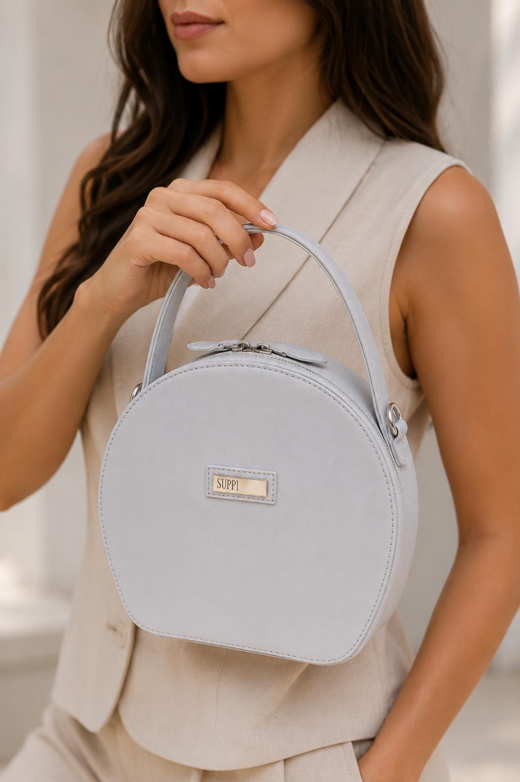 Bolso de mano color azul