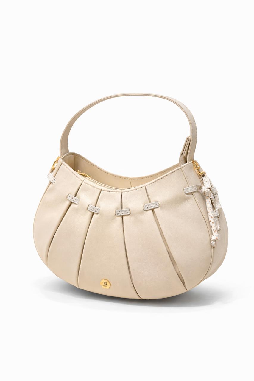 BOLSO EN CUERO BEIGE
