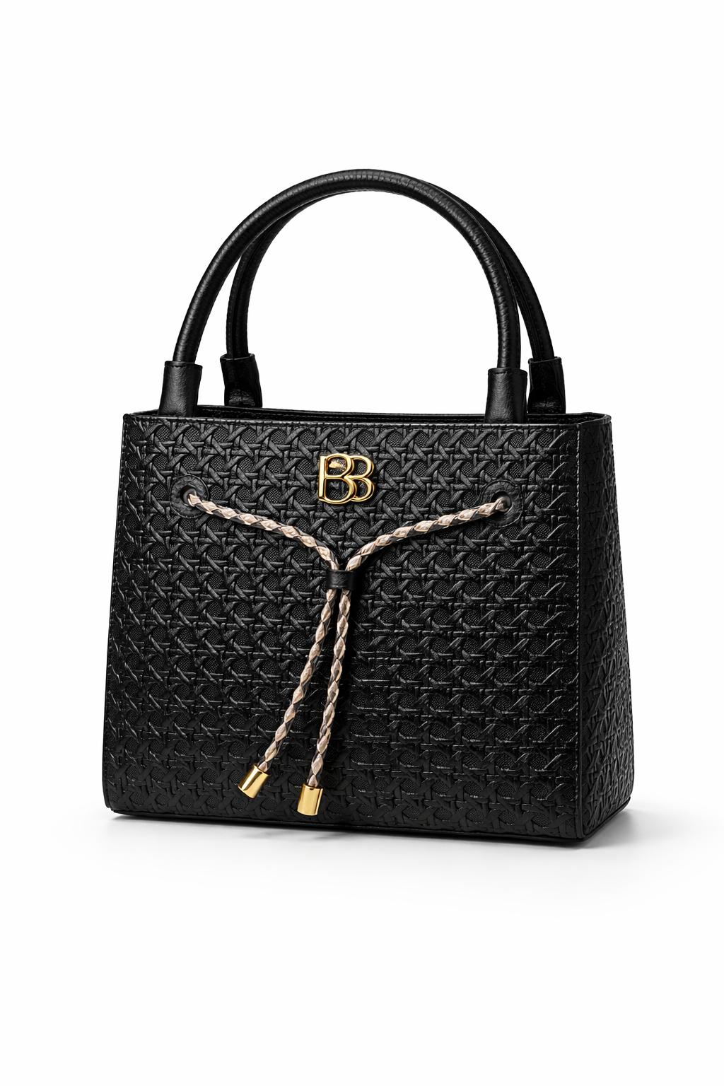 Bolso Elegancia Trenzada Negro