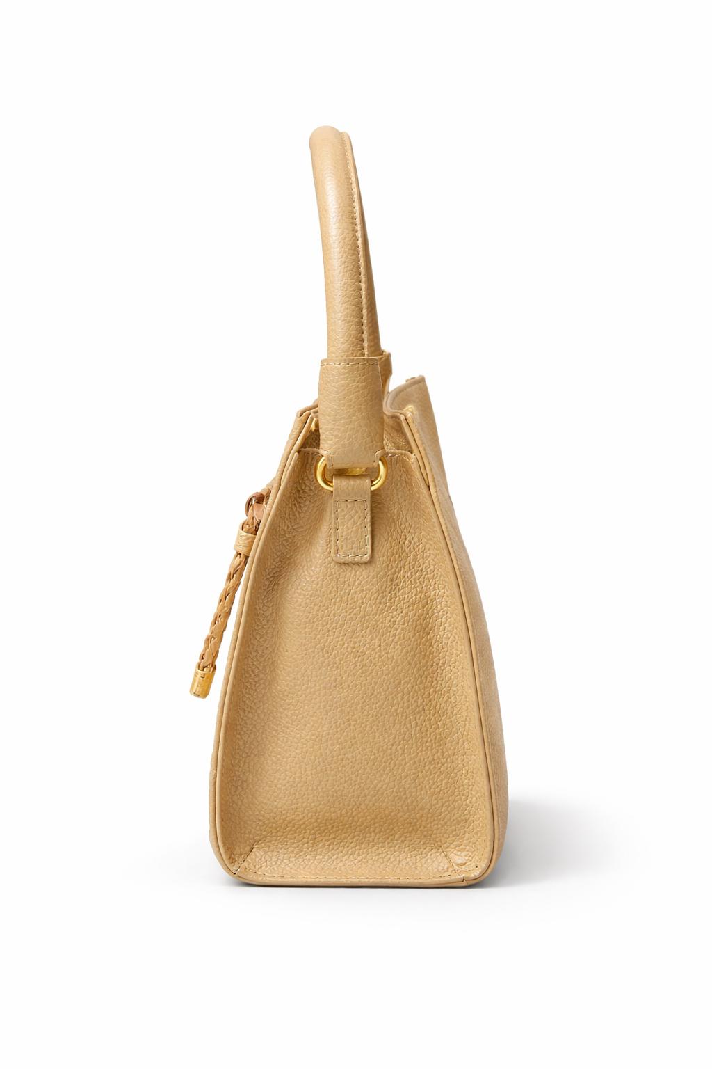Bolso Elegancia Texturizada Amarillo pastel