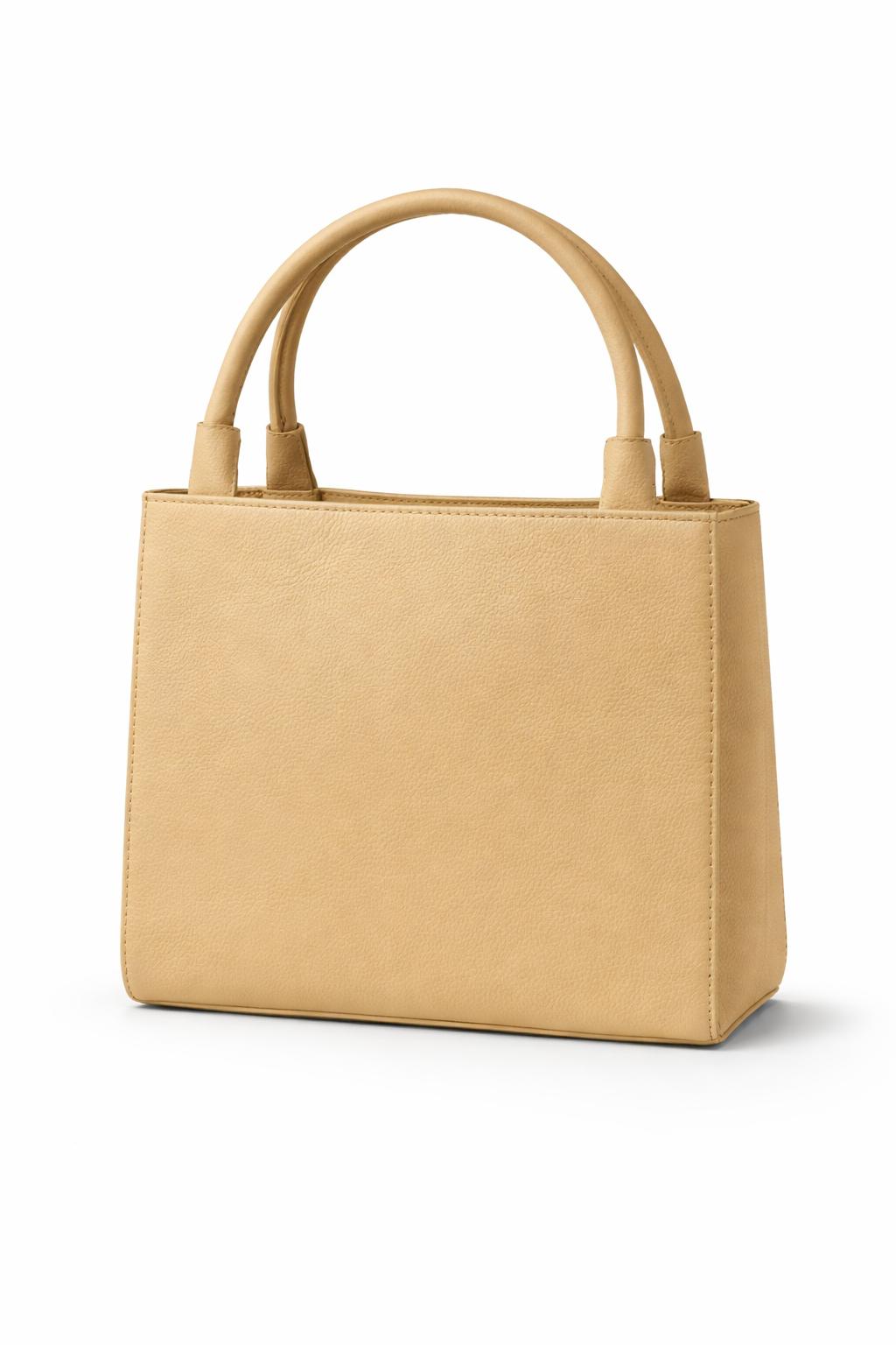 Bolso Elegancia Texturizada Amarillo pastel