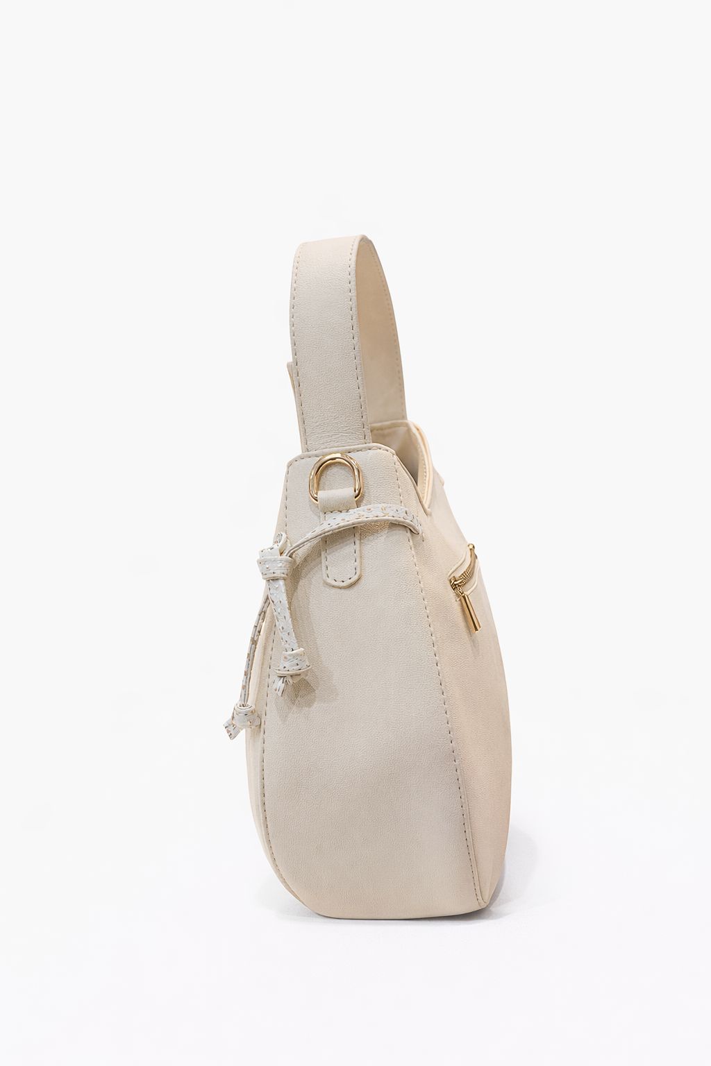 BOLSO EN CUERO BEIGE