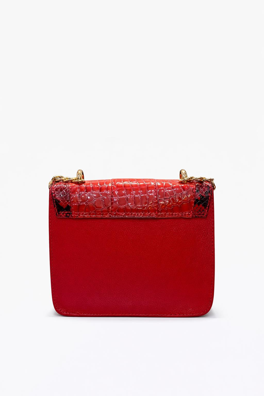 BOLSO ANIMAL PRINT ROJO