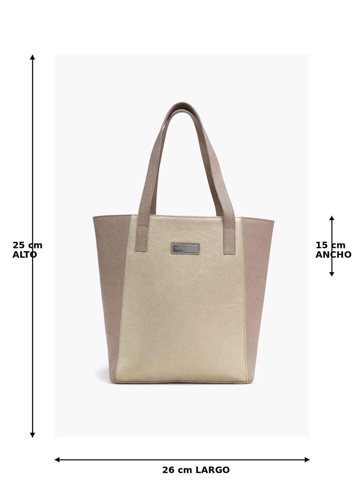 Bolso dama eva color dorado capucchino