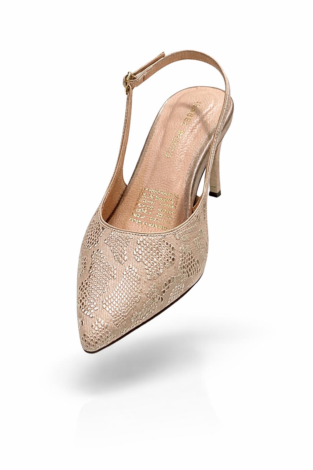 Zapato Slingback Elegance Beige