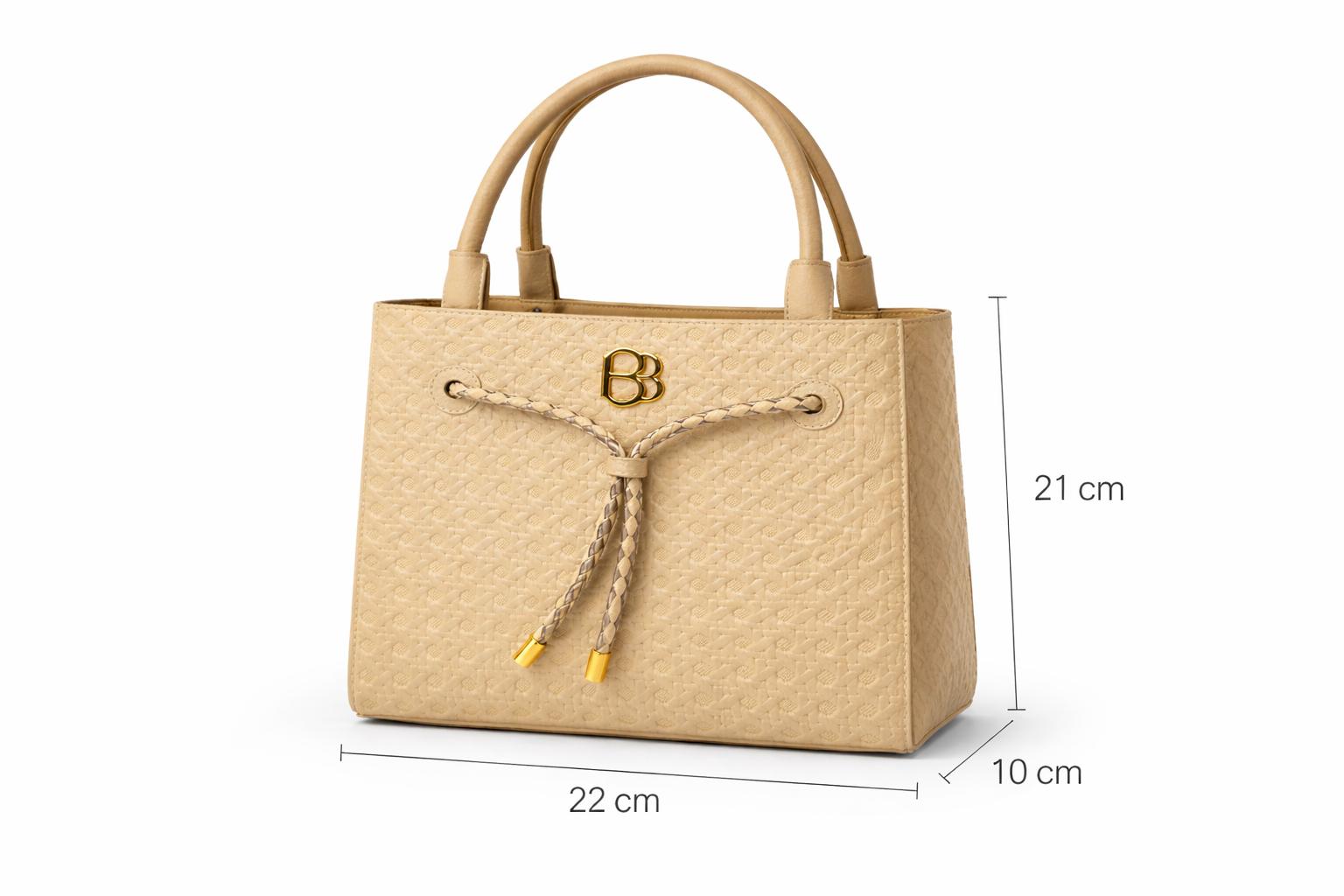 Bolso Elegancia Texturizada Amarillo pastel