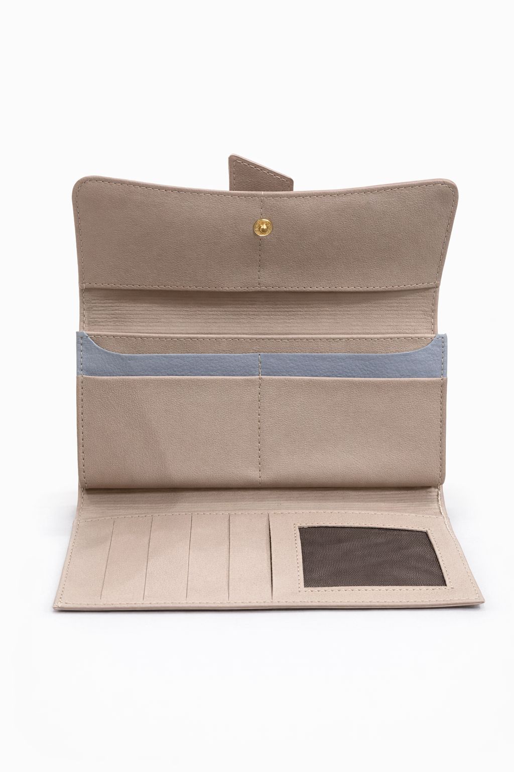 Billetera aveline capuchino x azul