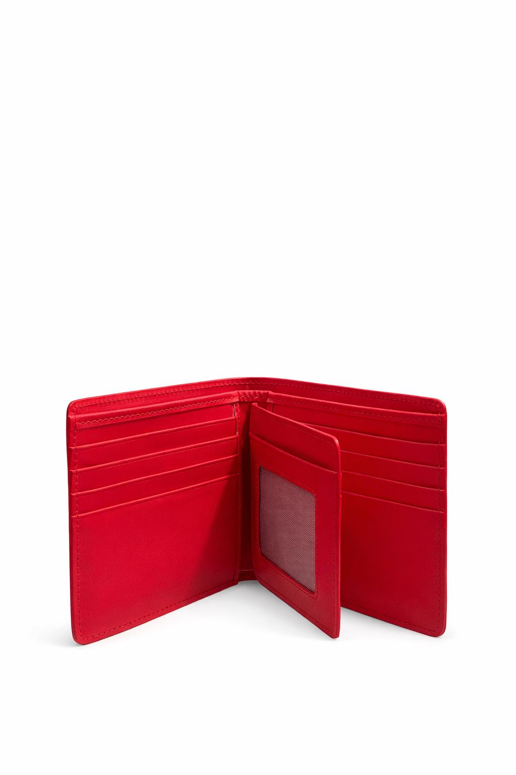 Billetera de Caballero en Cuero Rojo