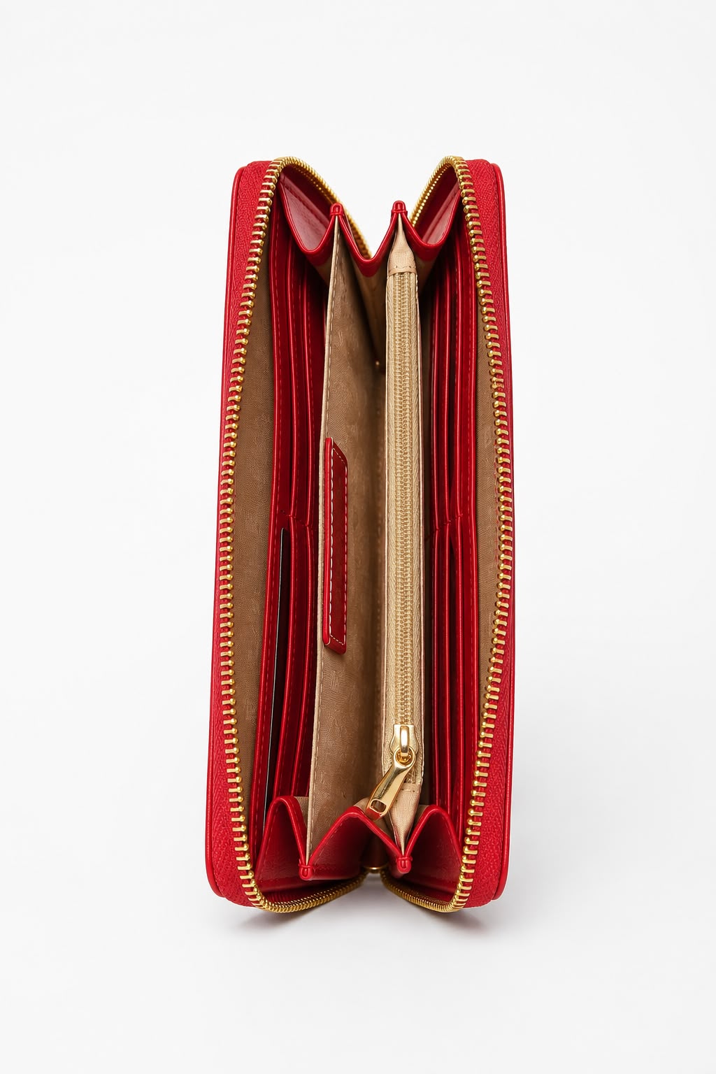 Billetera Mujer Roja con Cierre