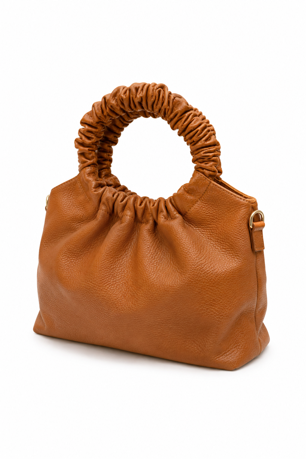BOLSO EN CUERO MIEL
