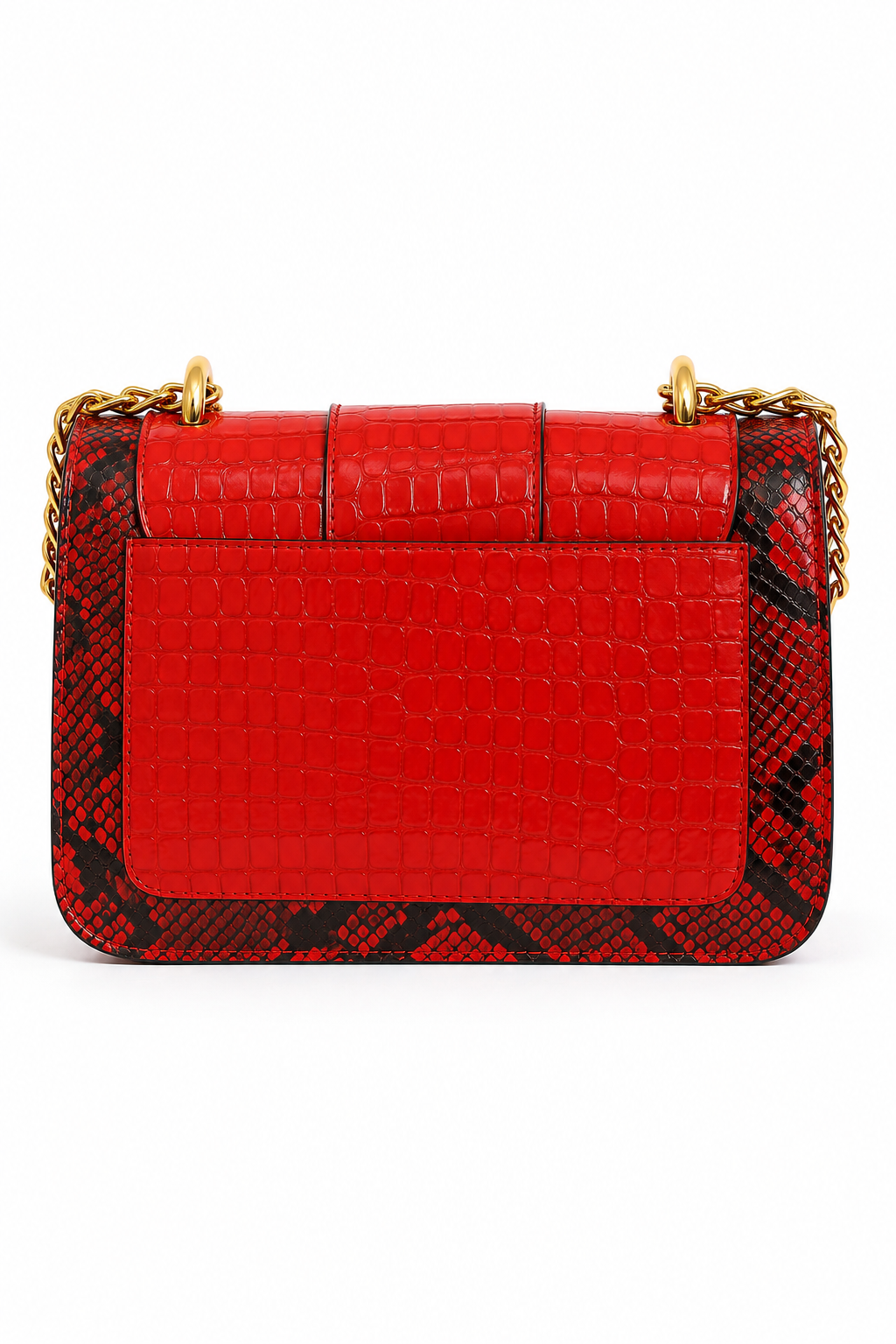 BOLSO ANIMAL PRINT ROJO