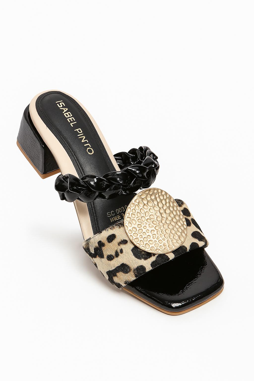 sandalia animal print