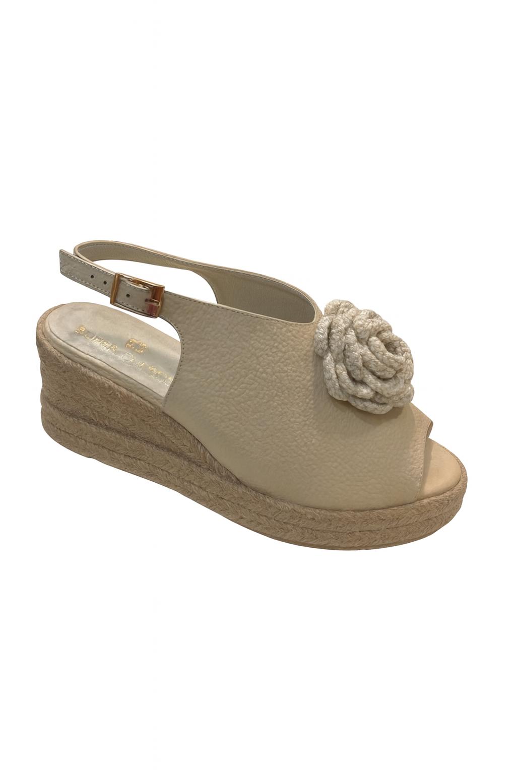 CALZADO PLATAFORMA YUTE COLOR BEIGE