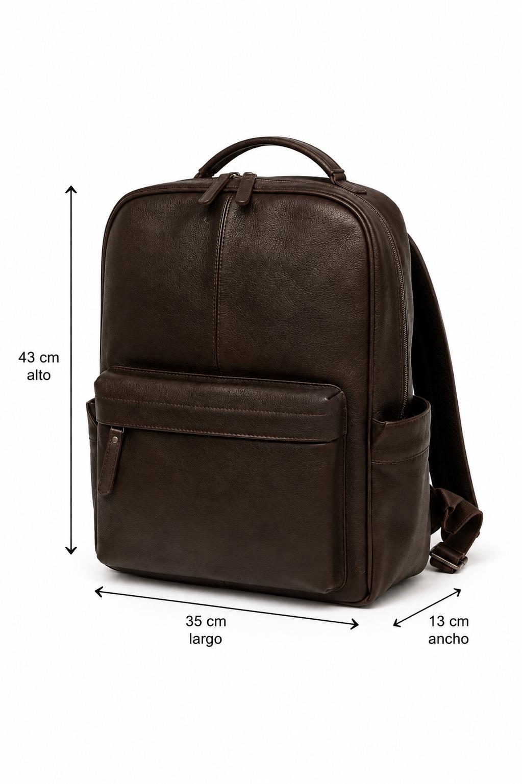 Morral Ejecutivo en Cuero para Hombre – Café