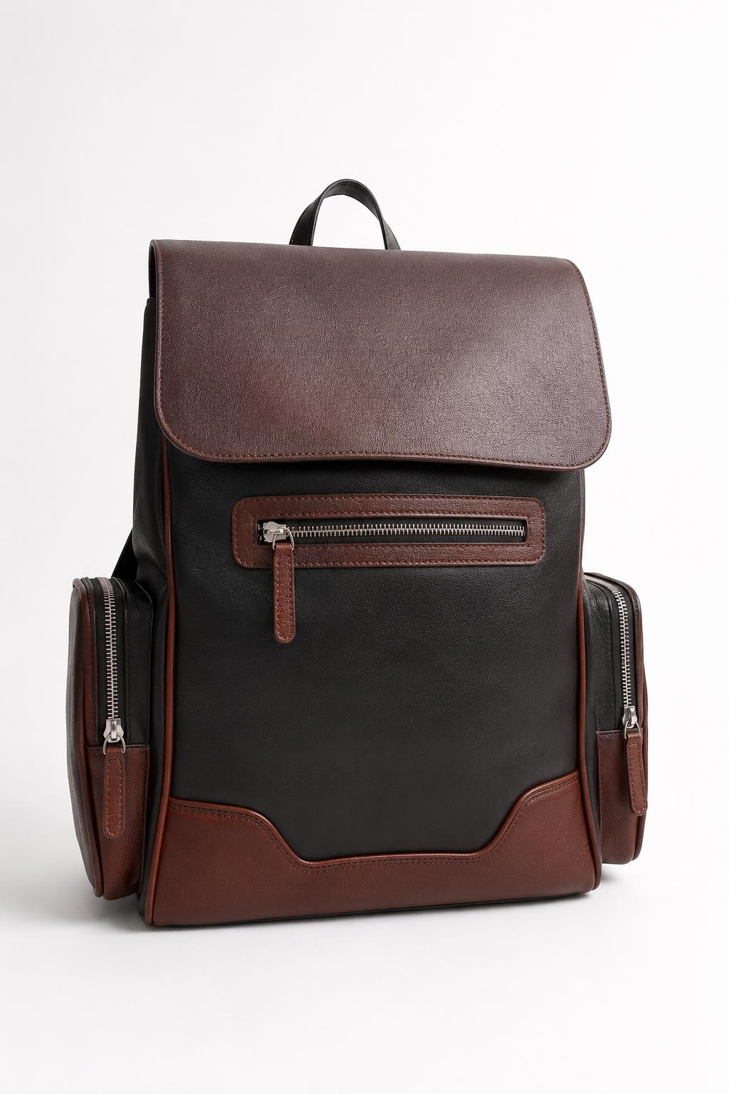 Morral en cuero para hombre