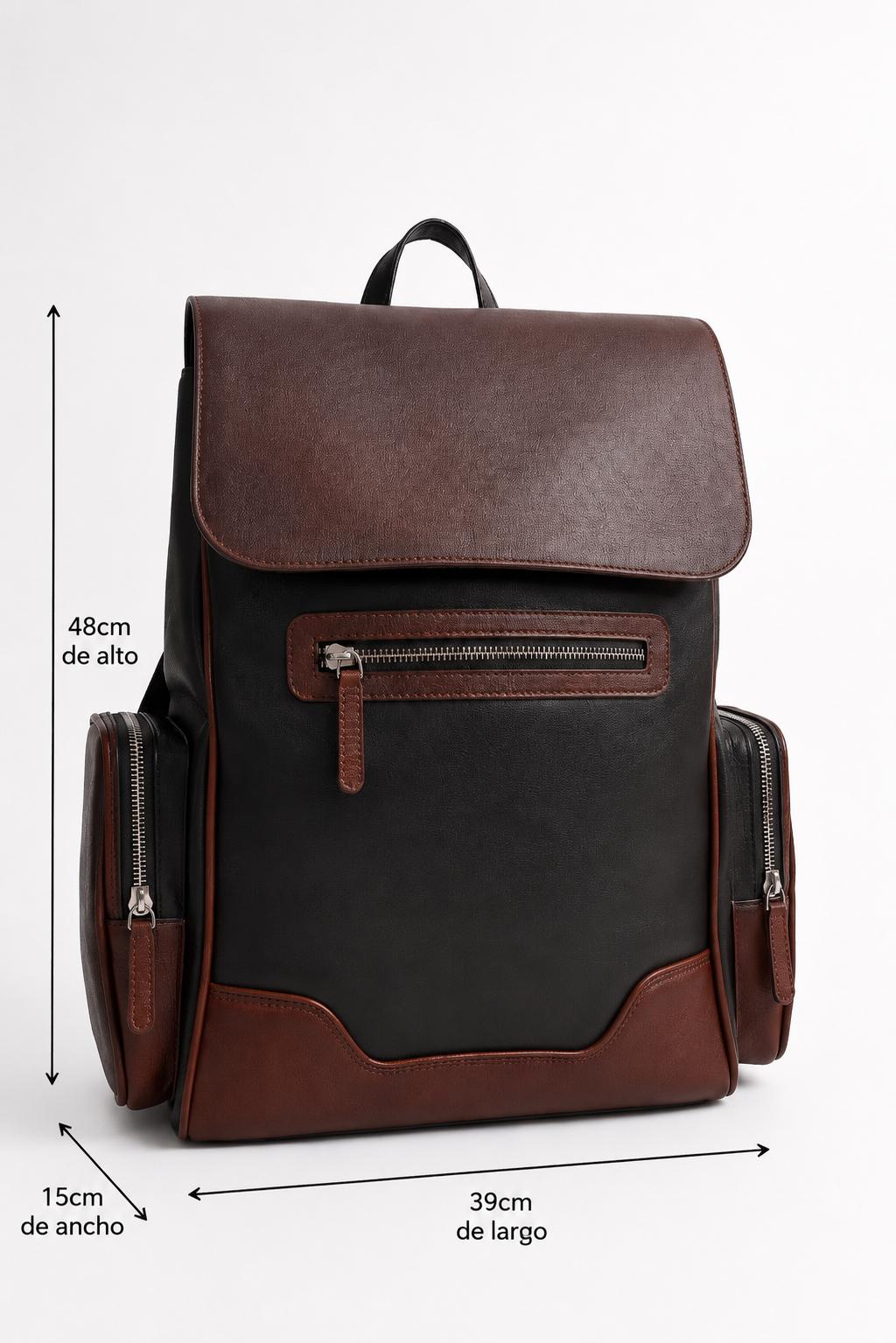 morral en cuero para hombre